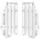 Radiator louvers POLISPORT PERFORMANCE 8473600001 bela