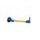 Lever guard ACCOSSATO DE001 with gold hose and joint right, aluminium