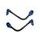 Lever guard ACCOSSATO DE003 with black hose and joint right + left, aluminium
