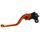 Clutch Lever ACCOSSATO ESC075 fixed CNC machined aluminium, orange