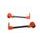 Lever guard ACCOSSATO DE008 with black hose and joint right + left, carbon