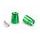Bar ends PUIG SPORT 21008V zelena