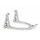 Motorcycle stand PUIG for Conventional Swingarm HL1 22704D anodized aluminum rear