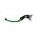 Adjustable folding lever ACCOSSATO LV008 in aluminium for original clutch master cylinders zelena