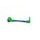 Lever guard ACCOSSATO DE001 with blue hose and joint right, aluminium