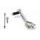 Gear shift pedal PUIG 22121P srebrna adjustable