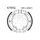 Brake shoe set EBC K703G grooved includings springs