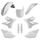 Set plastik POLISPORT 91389 Bela