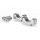 Risers PUIG 22115P srebrna height 20mm, d 29mm