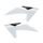Radiator Scoops POLISPORT 8478000002 Black/White OEM color