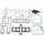 Celoten set tesnil za motor ATHENA P400485850602