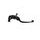 Adjustable folding lever ACCOSSATO LV020 in aluminium for Nissin radial brake master cylinder črna