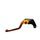 Clutch Lever ACCOSSATO ESH607 fixed CNC-worked aluminium, orange