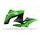 Radiator scoops POLISPORT 8412800001 (par) green 05/black