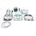 TopEnd piston kit VERTEX VTK23430AB Cylinder 45mm Piston 44,96mm