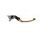 Adjustable folding lever ACCOSSATO LV009 in aluminium for original brake master cylinders zlata