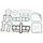 Celoten set tesnil za motor ATHENA P400485850510