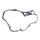 Tesnilo sklopke (Clutch cover gasket) ATHENA S410485008126 inner