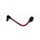 Lever guard ACCOSSATO DE002 with red hose and joint left, aluminium