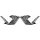 Forehead upper ventilation covers CASSIDA INTEGRAL 3.0 črna par