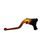 Clutch Lever ACCOSSATO ESB008 fixed CNC-worked aluminium, orange