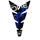 Tank protector JMT black matt blue 223X134 mm