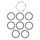 Friction plates kit with clutch cover gasket ATHENA P40230118