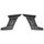 Forehead upper ventilation covers CASSIDA CYKLON black matt par