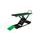 Motorcycle lift LV8 GOLDRAKE 600C FLOOR VERSION EG600CE.G with electro-hydraulic unit (black and green RAL 6018)