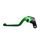 Clutch Lever ACCOSSATO ESB022 fixed CNC-worked aluminium, green