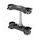 Triple clamps X-TRIG ROCS TECH 40601006 22mm Črn