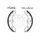 Brake shoe set EBC Y524G grooved