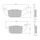 Zavorne obloge RMS 225103660 zadaj homologated organic