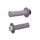 Grips set Lock-on ODI MICRO-X V2 H36MXG Grey - Soft/Black Half-Waffle