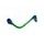 Lever guard ACCOSSATO DE001 with green hose and joint right, aluminium