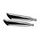 Dual slip-on exhaust GPR SHASH HD.1.1.SL Polished Stainless Steel