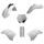 Set plastik POLISPORT 91438 White KTM