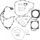Complete gasket kit WINDEROSA 8080046 without seals