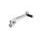 Gear shift pedal PUIG 22230P srebrna adjustable