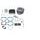 Cilinder kit ATHENA P400485100090 Big Bore (with Head) d 47,6 mm, pin 12 mm, flat head piston