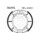 Brake shoe set EBC S624G grooved includings springs
