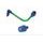 Lever guard in aluminium + right end ACCOSSATO DE005 with green hose and joint levi