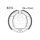 Brake shoe set EBC 821G grooved