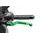 Clutch lever without adapter PUIG 260VR poklopna (foldable) green/red