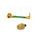 Lever guard in aluminium + left end ACCOSSATO DE004 with green hose and joint right