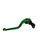 Clutch Lever ACCOSSATO ESH008 fixed CNC-worked aluminium, green