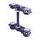 Triple clamps X-TRIG ROCS PRO 40501007 20-22mm Črn