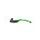 Folding lever ACCOSSATO LV031 in aluminium for ACCOSSATO full clutch zelena