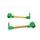 Lever guard ACCOSSATO DE003 with gold hose and joint right + left, aluminium