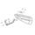 Handguard POLISPORT MX BULLIT 8308500067 Bela